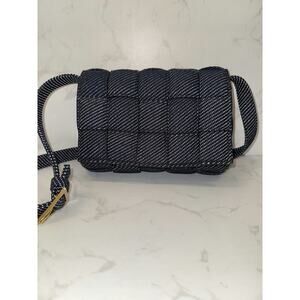 Bottega Veneta Cassette Padded Denim Crossbody Bag - Excellent Condition